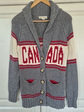 Cotton Country Shawl Collar Canada Cardigan Recycled Cotton